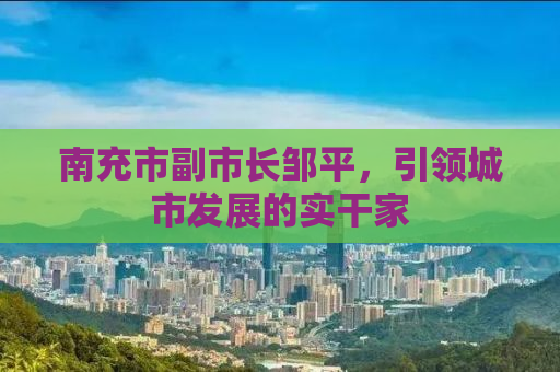 南充市副市长邹平，引领城市发展的实干家